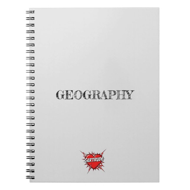 Cuaderno Gertrude Heart Gray (Frente)