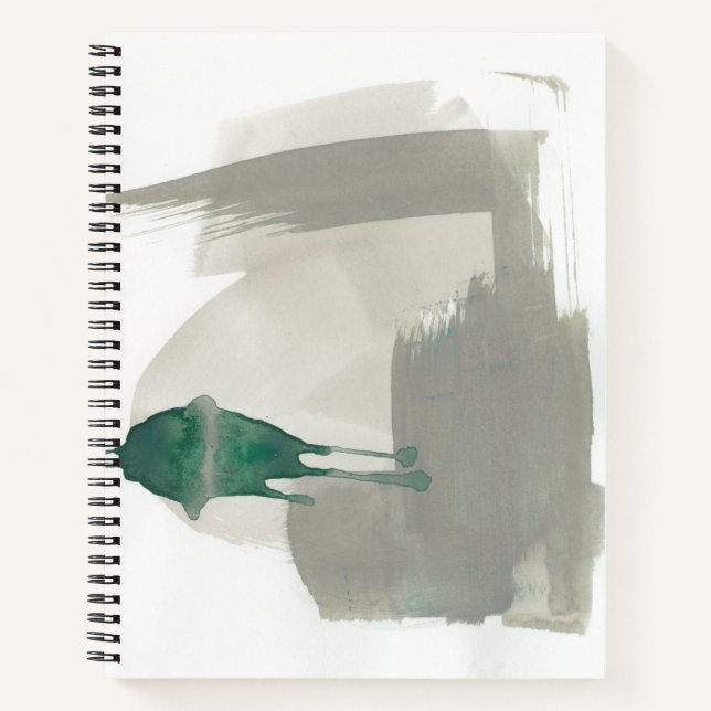 Cuaderno Gestos de tierra - Gris y verde (Anverso)