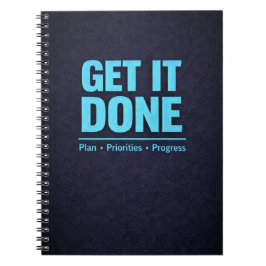 Cuaderno Get It Done Blue Motivational Planner