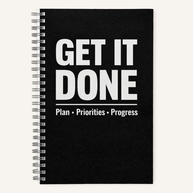 Cuaderno Get It Done Productivity Planner (Anverso)