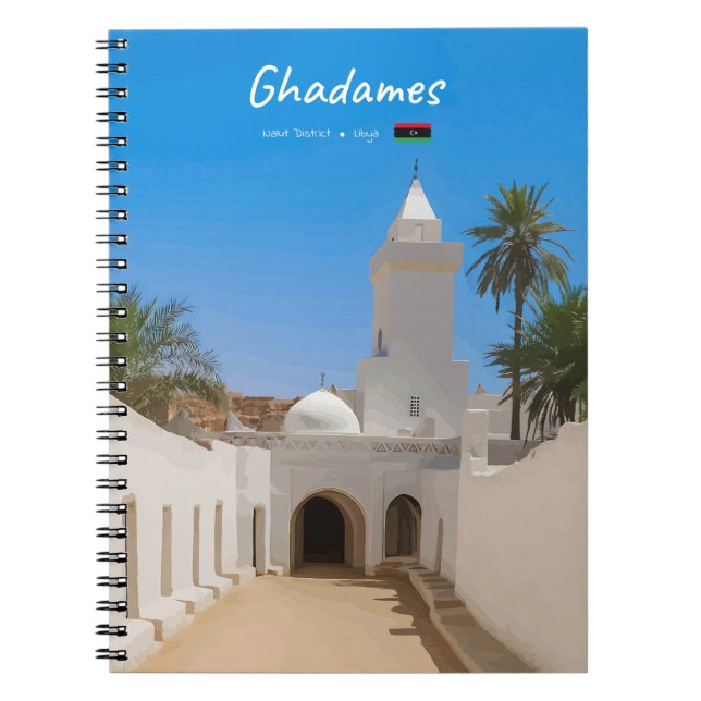Cuaderno Ghadames, Libia - Mezquita Blanca (Frente)