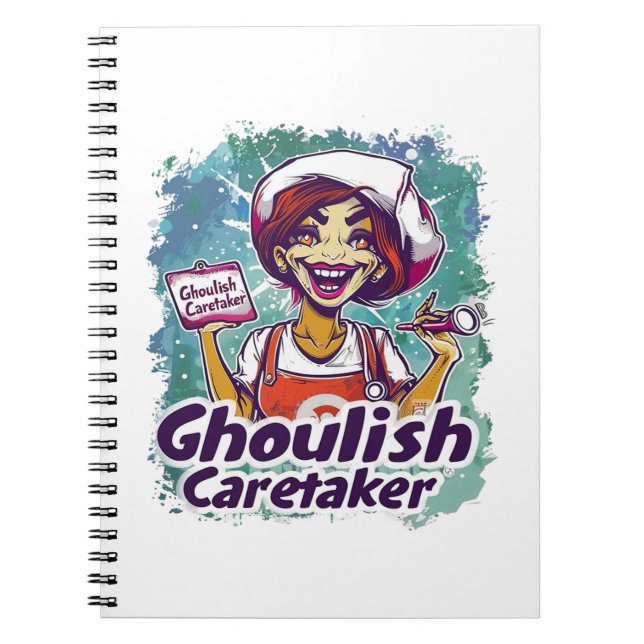 Cuaderno Ghoulish Caretaker Nurse (Frente)