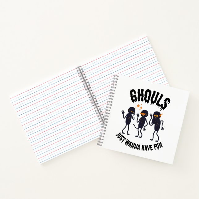 Cuaderno Ghouls solo quiere divertirse - Bloc de notas de H (Interior)