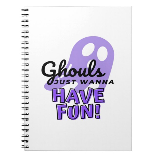 Cuaderno Ghouls solo quiere divertirse con Sloth Halloween (Frente)