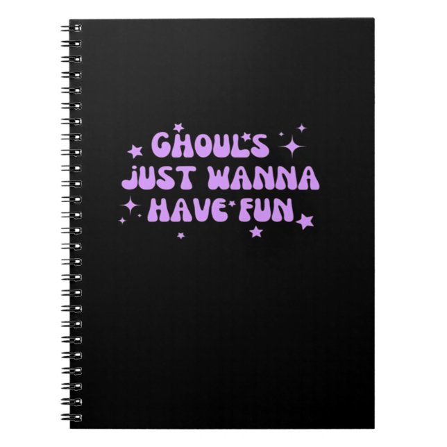 Cuaderno Ghouls solo quiere divertirse - Divertidas Vibes d (Frente)