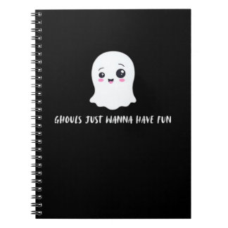Cuaderno Ghouls solo quiere divertirse en otoño
