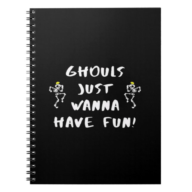 Cuaderno Ghouls solo quiere divertirse - feminista divertid (Frente)