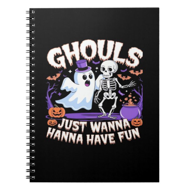 Cuaderno Ghouls Solo Quiere Divertirse Lazy Sloth (Frente)