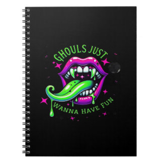 Cuaderno Ghouls solo quiere tener un diseño divertido y bon