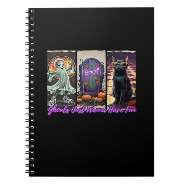Cuaderno Ghouls Solo quiere tener un estilo divertido de es (Frente)