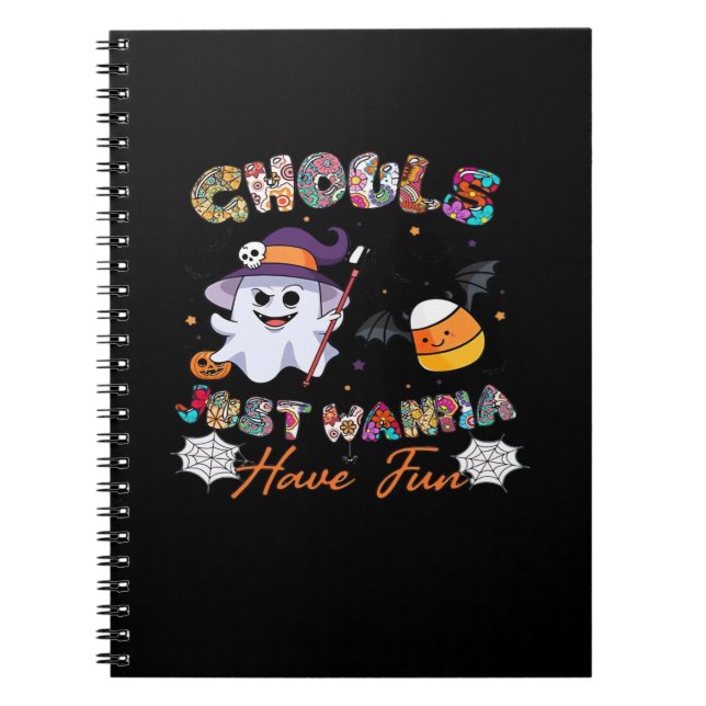 Cuaderno Ghouls solo quiere tener una camiseta divertida -  (Frente)