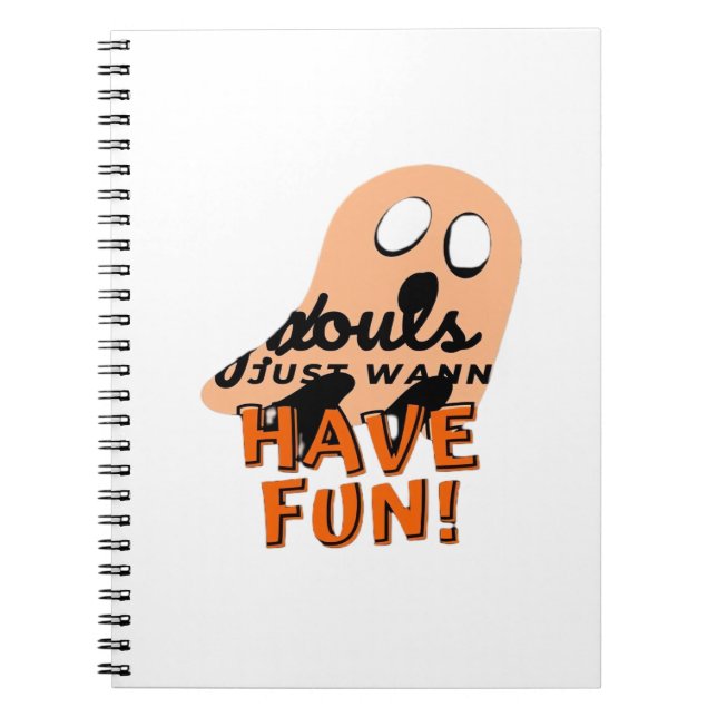 Cuaderno Ghouls solo quiere tener una cita del eslogan dive (Frente)