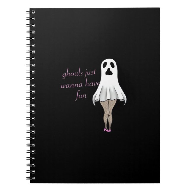 Cuaderno Ghouls solo quiere tener una cita del eslogan dive (Frente)