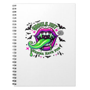 Cuaderno Ghouls Solo Quiere Tener Vibe De Diversión