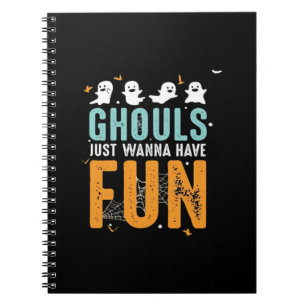 Cuaderno Ghouls solo quieren divertirse con disfraces diver
