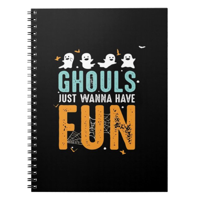 Cuaderno Ghouls solo quieren divertirse con disfraces diver (Frente)