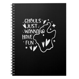 Cuaderno Ghouls solo quieren divertirse con Halloween diver