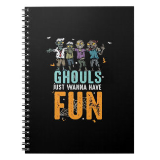 Cuaderno Ghouls solo quieren divertirse con los zombies div