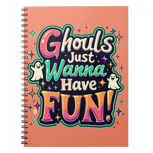 Cuaderno Ghouls solo quieren divertirse - Vibes de Hallowee (Frente)