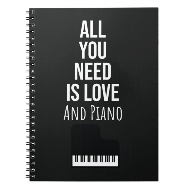 Cuaderno Gifts For Piano Enthusiasts Player Music Musician (Frente)