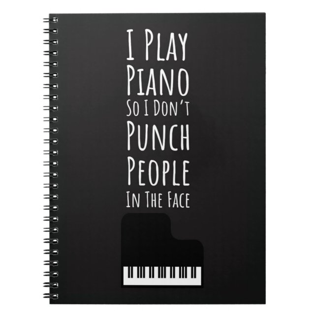 Cuaderno Gifts For Piano Lovers Pianist Music Keyboard (Frente)