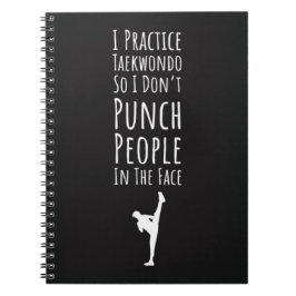 Cuaderno Gifts For Taekwondo Students Martial Artist TKD