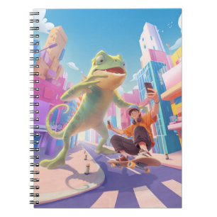 Cuaderno Gigante Chameleon - Ilustracion de la ciudad