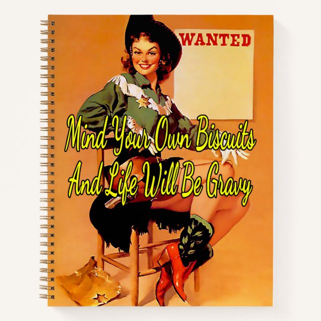 Cuaderno Gil Elvgren desea el sheriff de los años 1950 (Anverso)