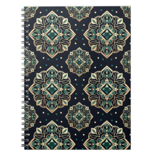 Cuaderno Gilded Emerald Mandala