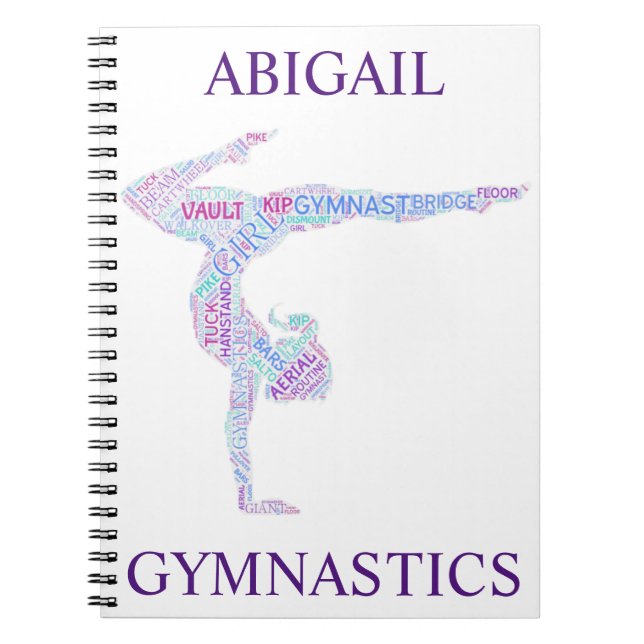 Cuaderno Gimnasia Bloc de notas de arte de Word (Frente)