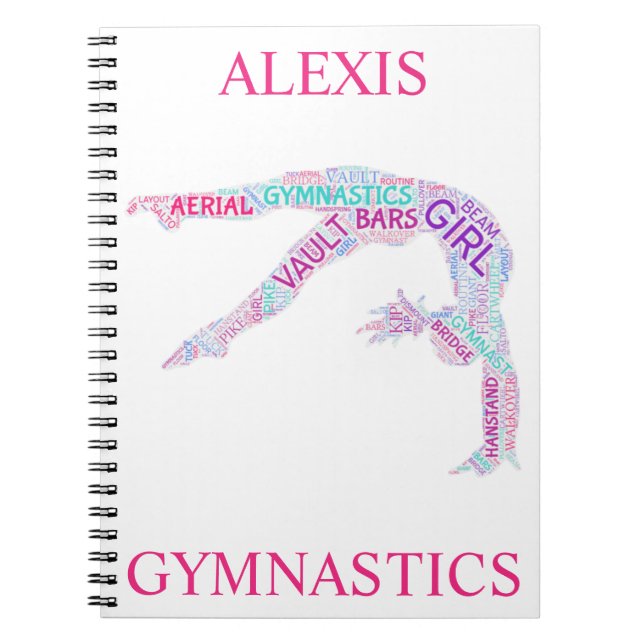 Cuaderno Gimnasia Bloc de notas de arte de Word (Frente)