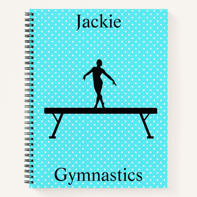 Cuaderno Gimnasia chica Polka Dot Espiral Bloc de notas (Anverso)