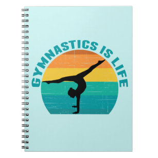 Cuaderno Gimnasia es la bella gimnasta de Sunset Verde azul