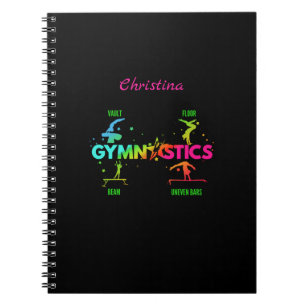 Cuaderno Gimnasia femenina barras viga salto suelo