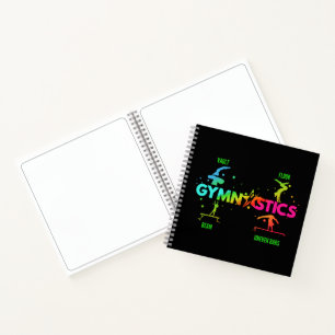 Cuaderno Gimnasia femenina barras viga salto suelo