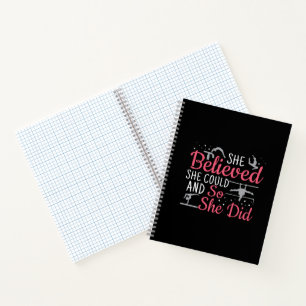 Cuaderno Gimnasia Femenina - Ella Creía Que Podía