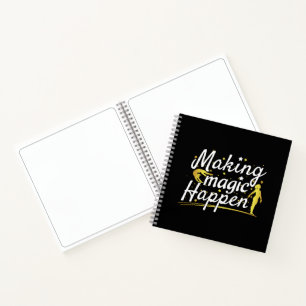 Cuaderno Gimnasia femenina hace que la magia ocurra