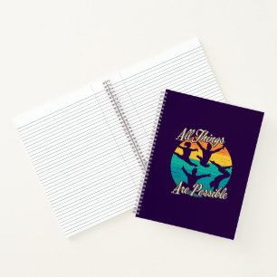 Cuaderno Gimnasia femenina: todas las cosas son posibles