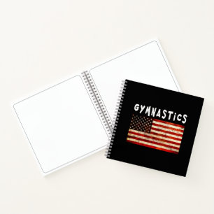 Cuaderno Gimnasia Grunge Americana Bandera USA