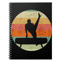 Cuaderno Gimnasia masculina masculina masculina al atardece