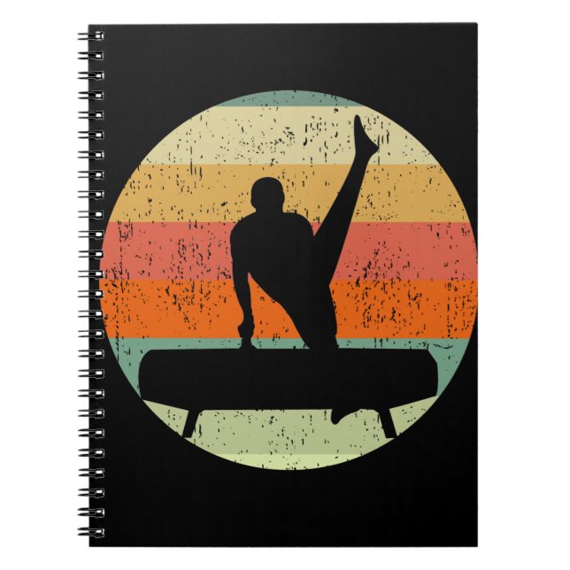 Cuaderno Gimnasia masculina masculina masculina al atardece (Frente)