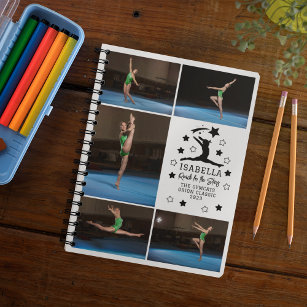 Cuaderno Gimnasia personalizada 5 Nombre de Collage de foto