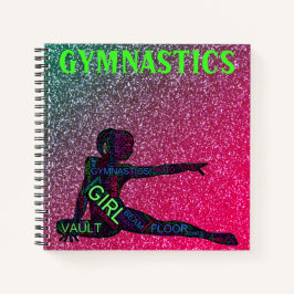 Cuaderno Gimnasia Watermelon Sparkle Neon Word Art
