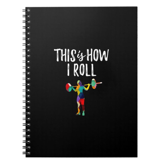 Cuaderno Gimnasio Así es como hago Chica de Construcción de (Frente)