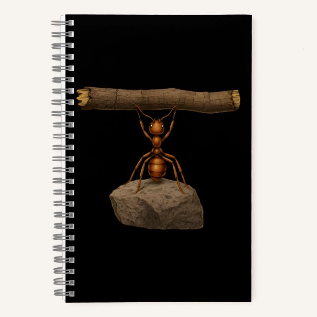 Cuaderno Gimnasio de hormiga divertida (Anverso)