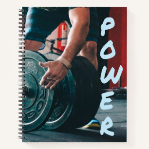 Cuaderno Gimnasio de levantamiento de pesas Salud