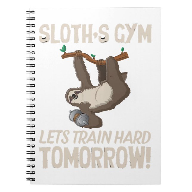 Cuaderno Gimnasio eslovaco Entrenemos duro mañana (Frente)