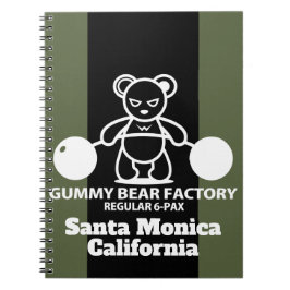 Cuaderno Gimnasio/Fitness de la Fábrica de Osos de Gummy