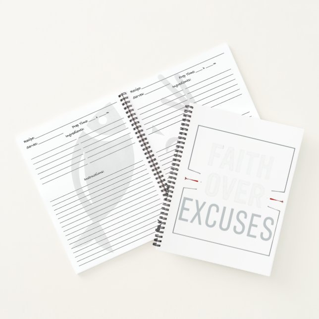 Cuaderno Gimnasio Motivación de Fe Sobre Excusas – Disco Cr (Interior)