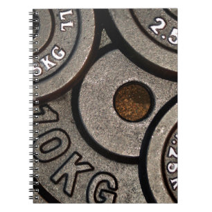 Cuaderno Gimnasio negro Pesa la aptitud